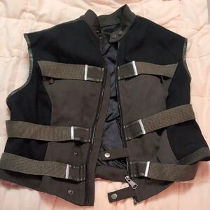 Black and Brown Vest with Straps